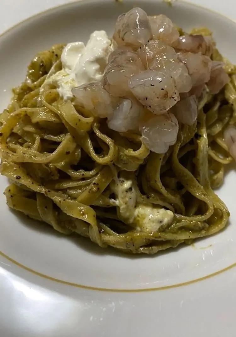 Ricetta Tagliatelle pistacchi e mazzancolle di Frà