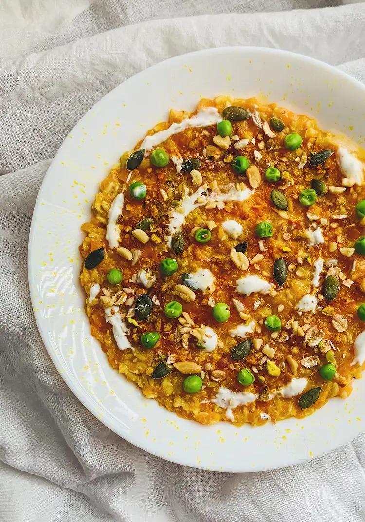 Ricetta Porridge salato al curry&carote di joy.tahinaemirtilli