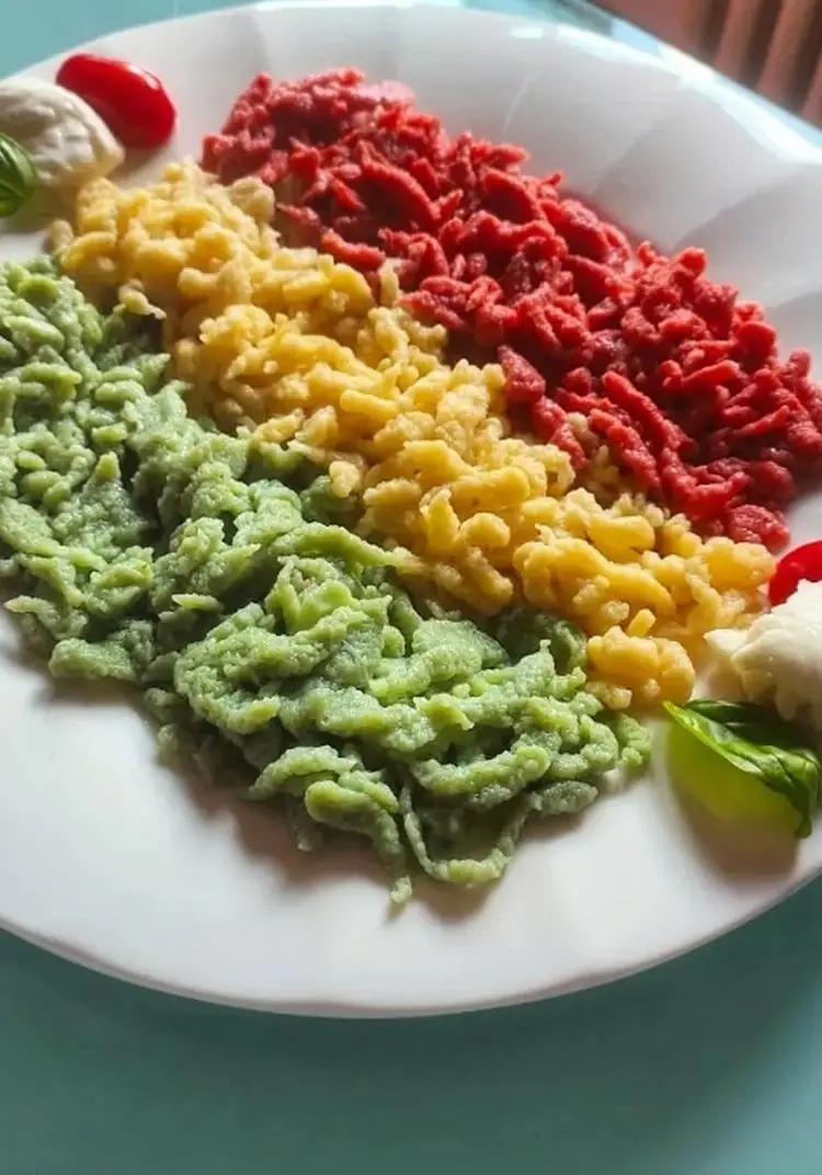 Ricetta Spatzle tricolori  di LaGianna