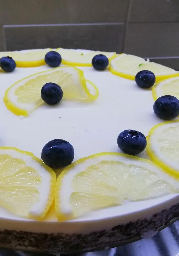 Ricetta Cheescake limone e mirtilli con yogurt greco di mariagraziacelella