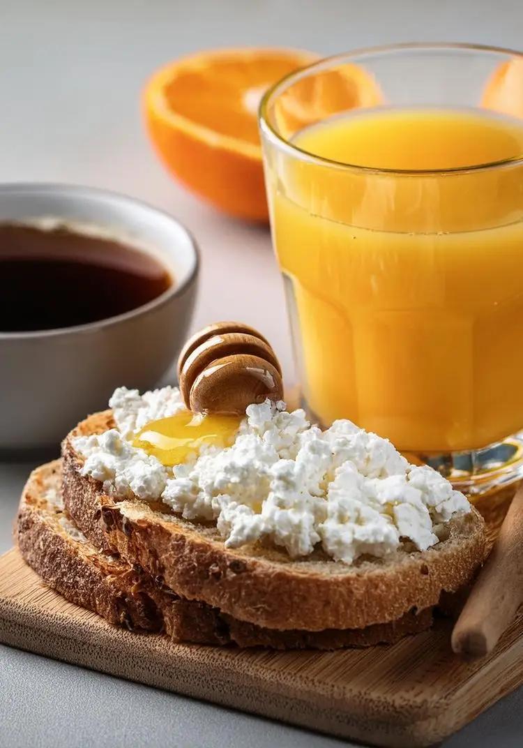 Ricetta Pane, ricotta e miele con spremuta di arancia di matteo_capone