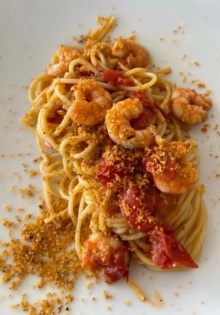 Ricetta Linguine gamberetti e pan tostato🦐 di Colorincucina