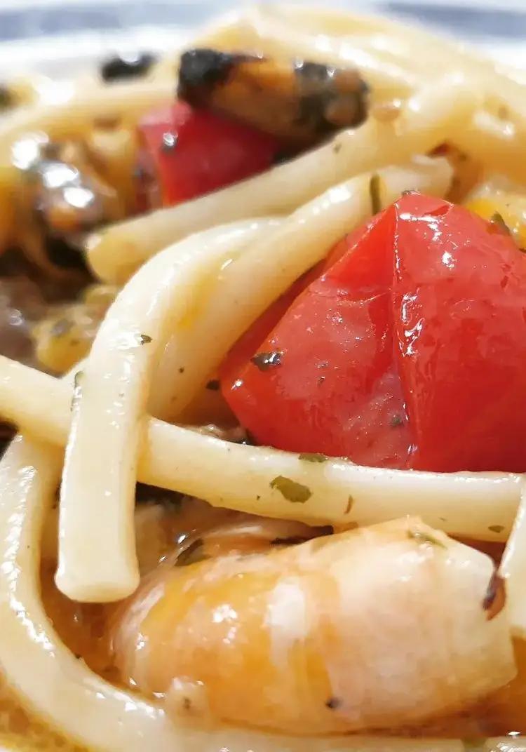Ricetta Spaghetti cozze e scampi di marco691