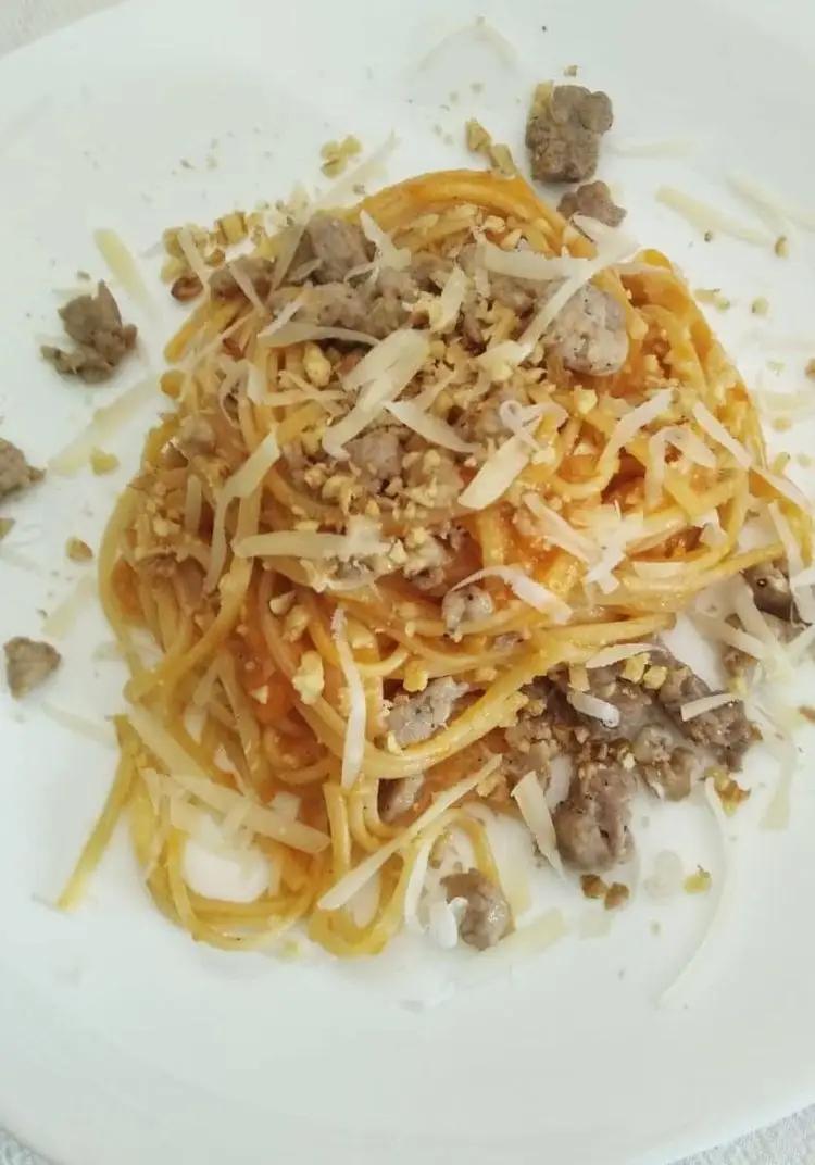 Ricetta Spaghetti zucca e salsiccia di rosellinalaurianti