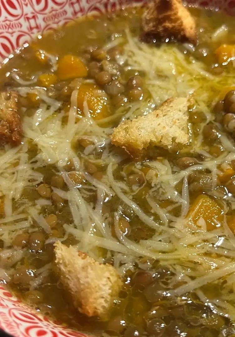 Ricetta Zuppa di lenticchie e zucca di CucinareLIGHTconAnna