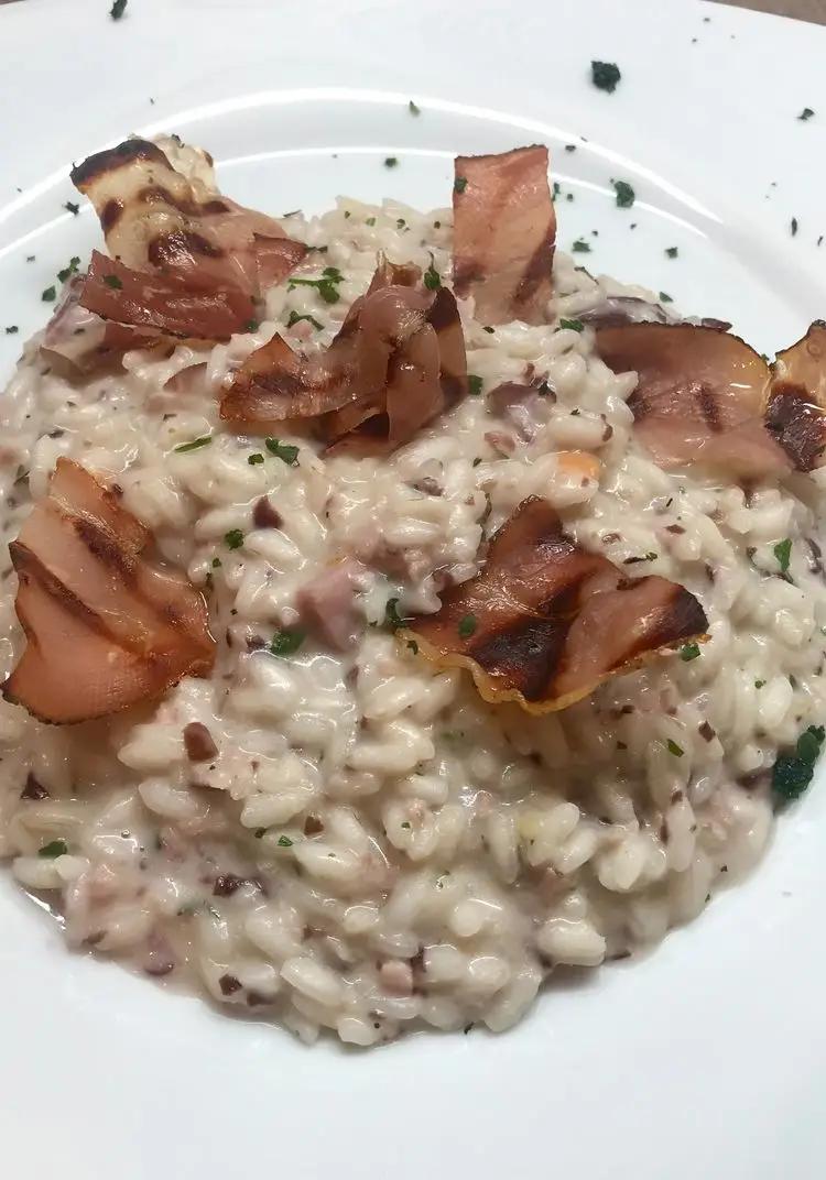 Ricetta Risotto con crema di robiola, radicchio e speck! di midivertoacucinare