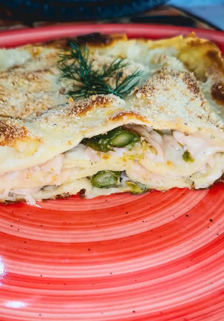 Ricetta Lasagna salmone e asparagi di cucinafocus