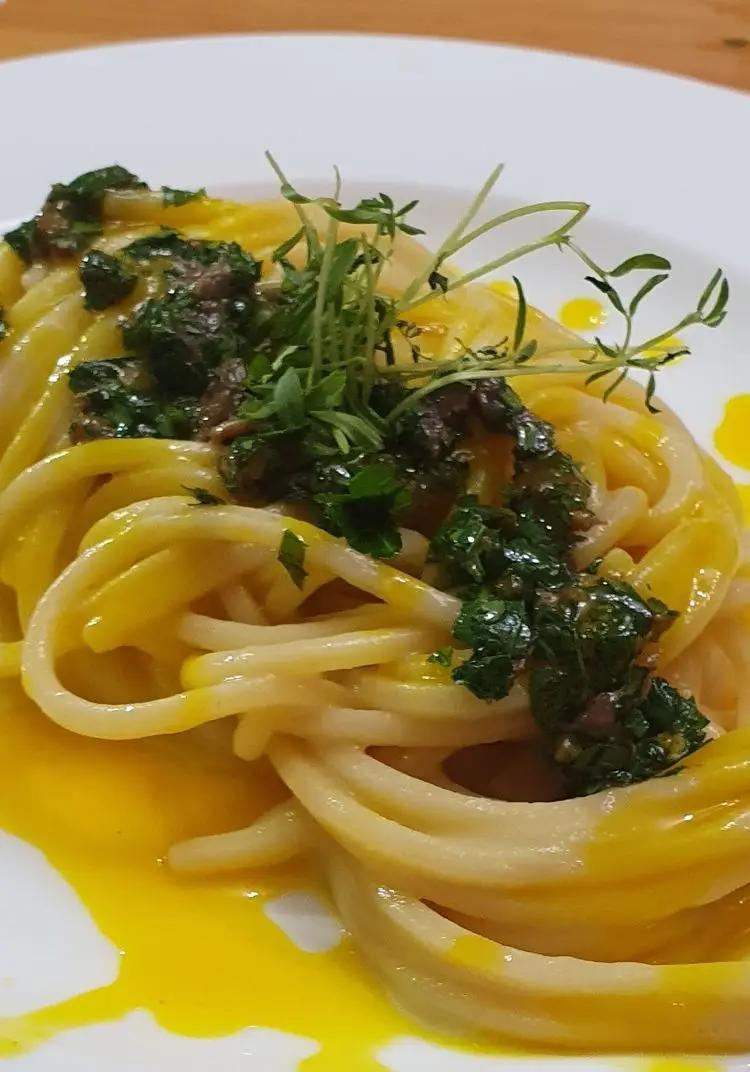 Ricetta Speghetto con crema di patate e riduzione di zafferano di italiadeisapori