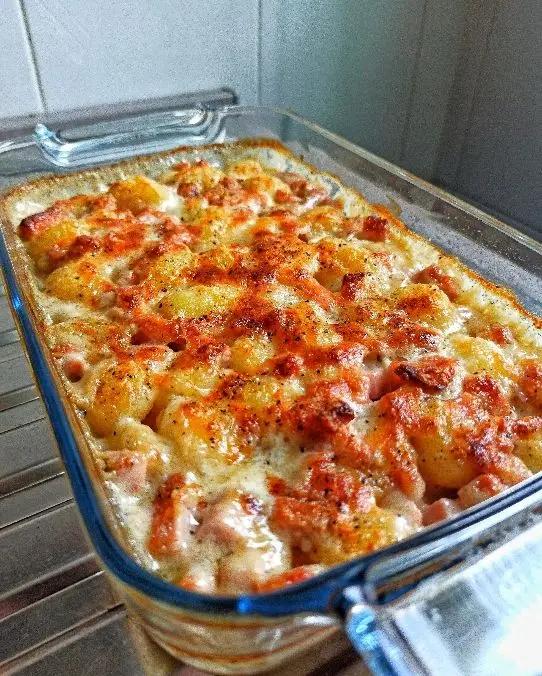 Ricetta Gnocchi di patate grana padano pepe e mortadella al pistacchio di chef_vincenzo_campanale