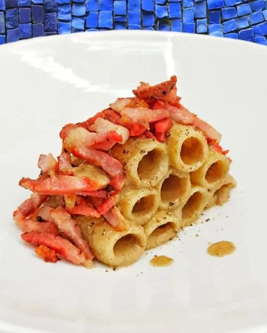 Ricetta Rigatoni con porcini estivi speck croccante di chef_vincenzo_campanale