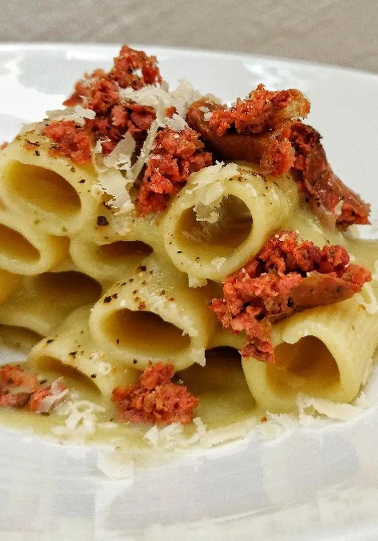 Ricetta Rigatoni broccolo romano salsiccia affumicato di chef_vincenzo_campanale