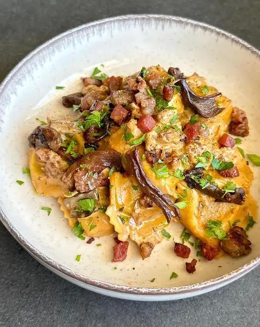 Ricetta Tortelloni ai funghi porcini Fini alla boscaiola di giorgiasbakery