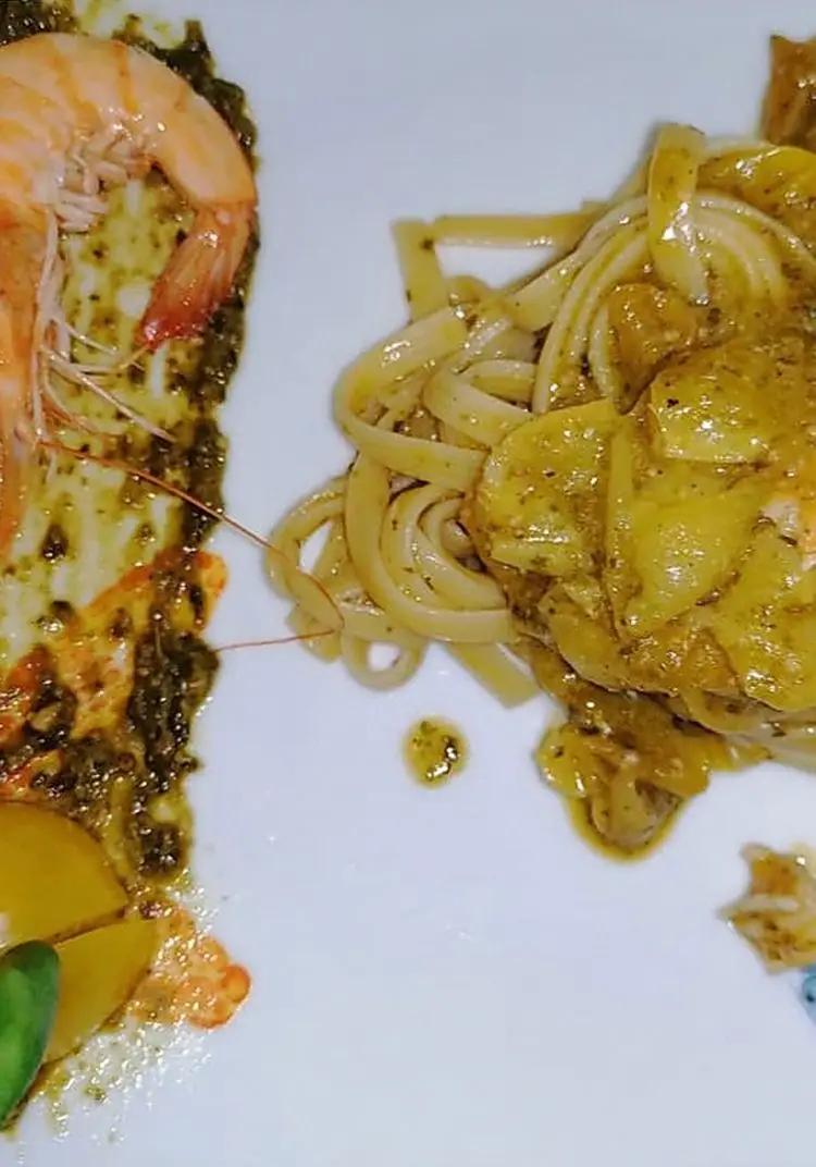 Ricetta Mezzancolle, pesto e Pomodorini gialli di monicaastro