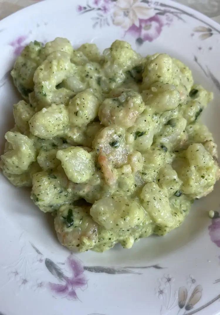 Ricetta Gnocchetti di patate con pesto di zucchine e gamberetti di giulymel5