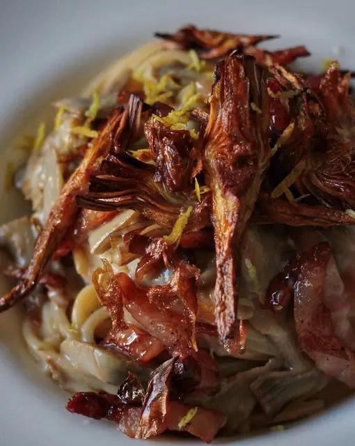 Ricetta Spaghettoni alla gricia di carciofi 😋 di ilpugliesechecucina