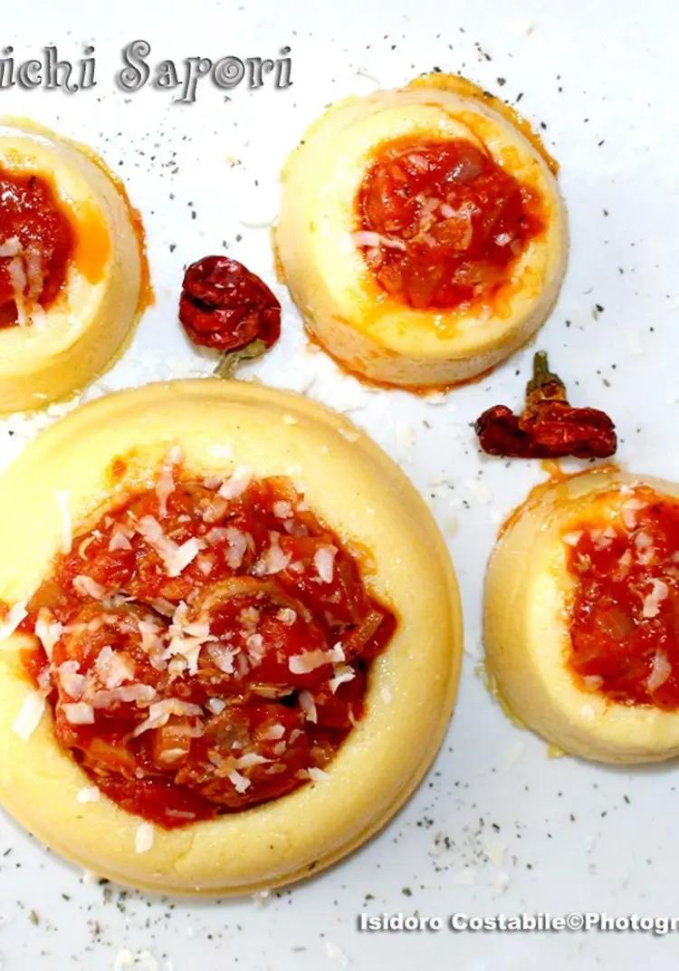 Ricetta Cestini di polenta con salsiccia alla diavola. di antichisapori