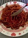 Immagine del passaggio 40 della ricetta ”Spaghetti all’ Assassina”
versione stregattami 👩🏻‍🍳