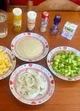 Immagine del passaggio 1 della ricetta “Riso alla stregattami”
con Curcuma, Calamari, Zucchine e Crema di Patate 👩🏻‍🍳