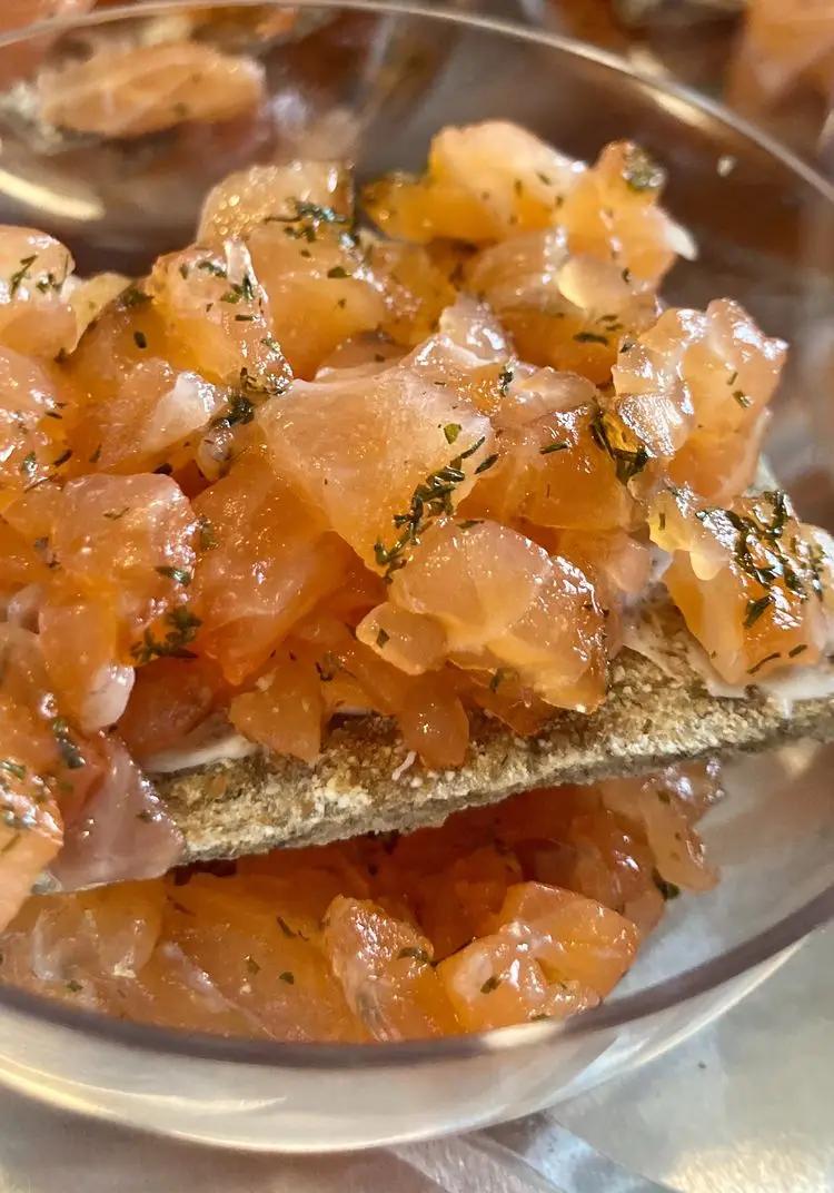 Ricetta Tartare di salmone marinato alla norvegese di agnese08