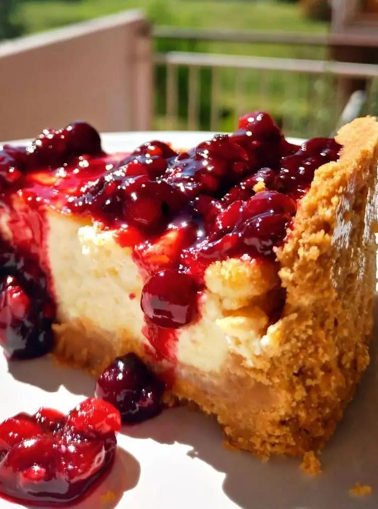 Ricetta 🍓New York cheesecake con coulis ai frutti di bosco🗽🍓 di pasticcino_fit