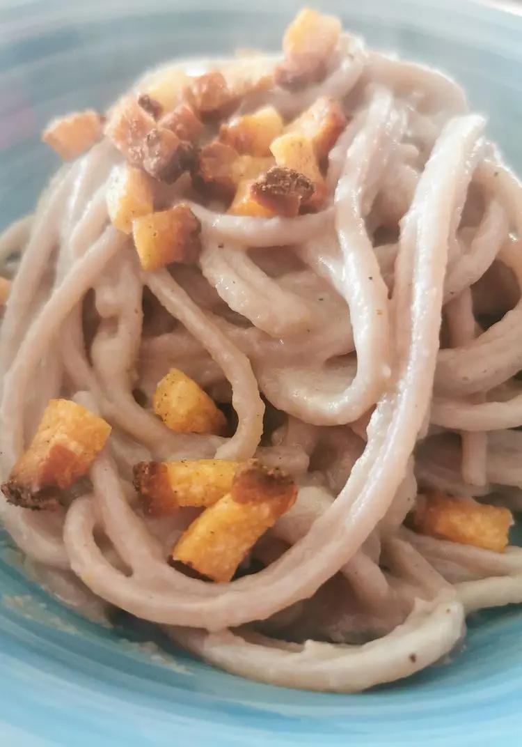 Ricetta Spaghetto ai due cavoli e guanciale croccante di simona435