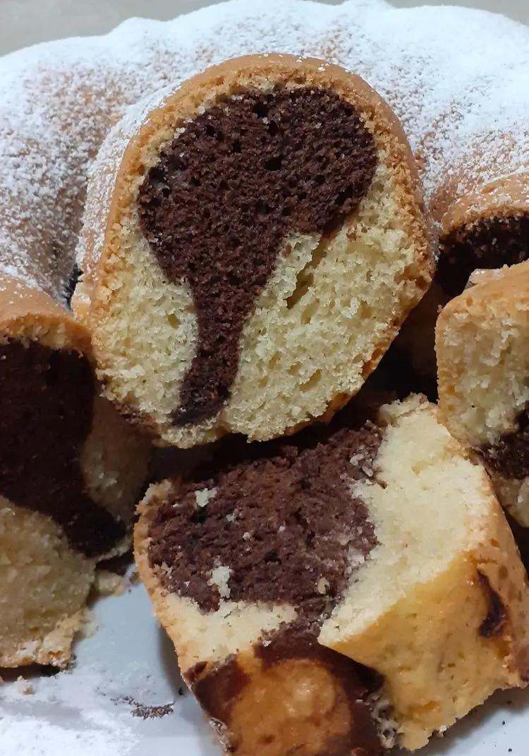 Ricetta Ciambella doppio gusto all'acqua di mena74