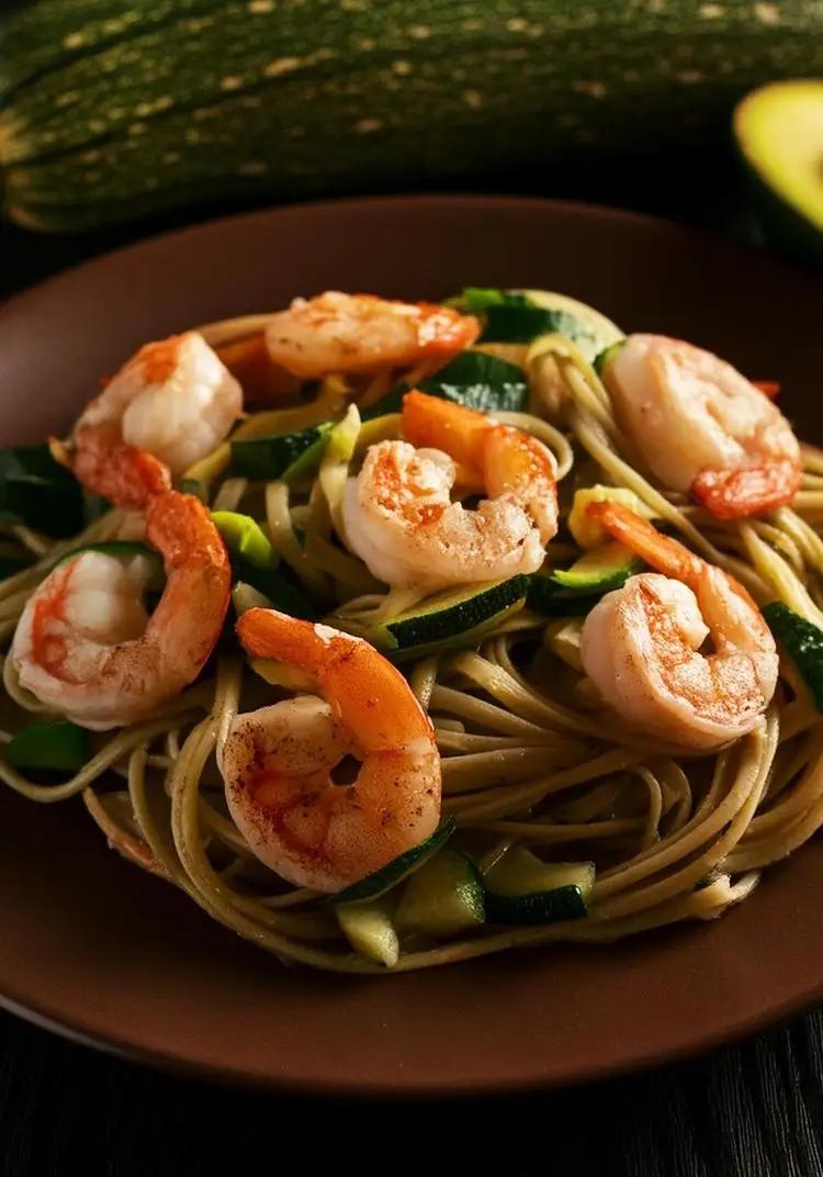 Ricetta Pasta integrale con gamberi e zucchine di selena_bassanini