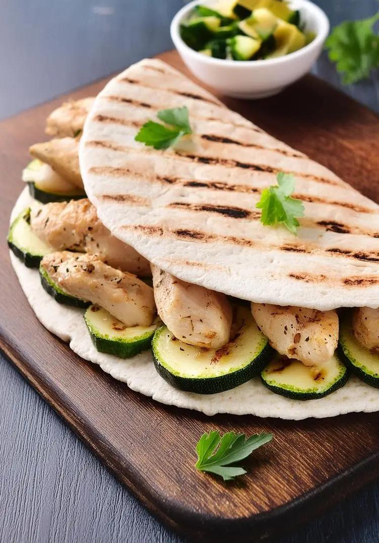 Ricetta Piadina integrale con pollo grigliato e zucchine di alessandro_tartaglia