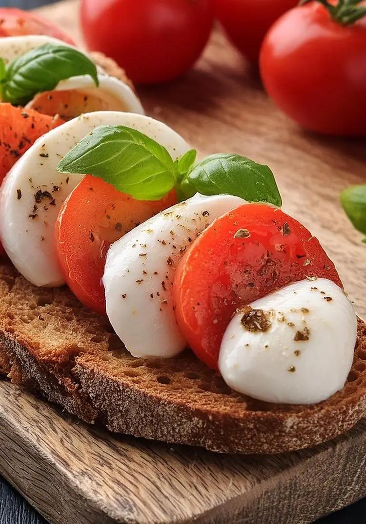 Ricetta Caprese con pane integrale tostato di alessandro_tartaglia