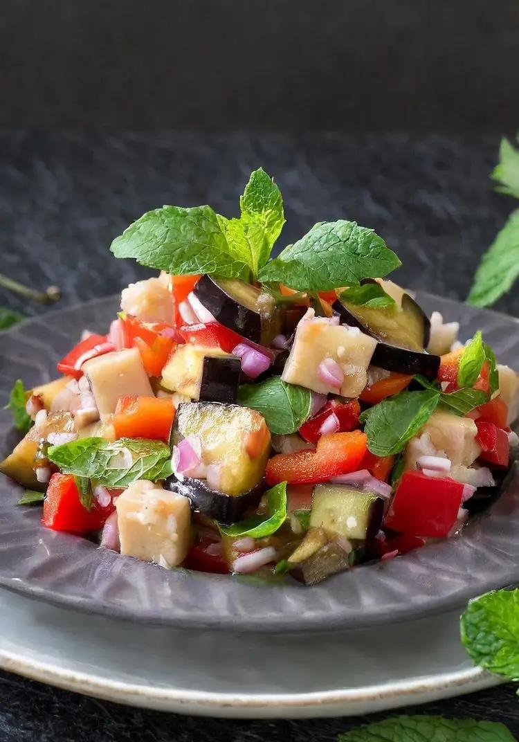 Ricetta Insalata di pesce spada con melanzane e peperoni di elena.bondenari