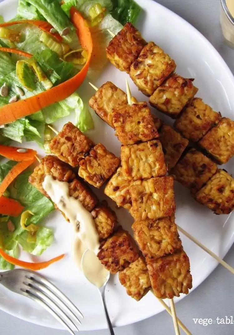 Ricetta Spiedini di tempeh e contorno di verdure di carla_elta