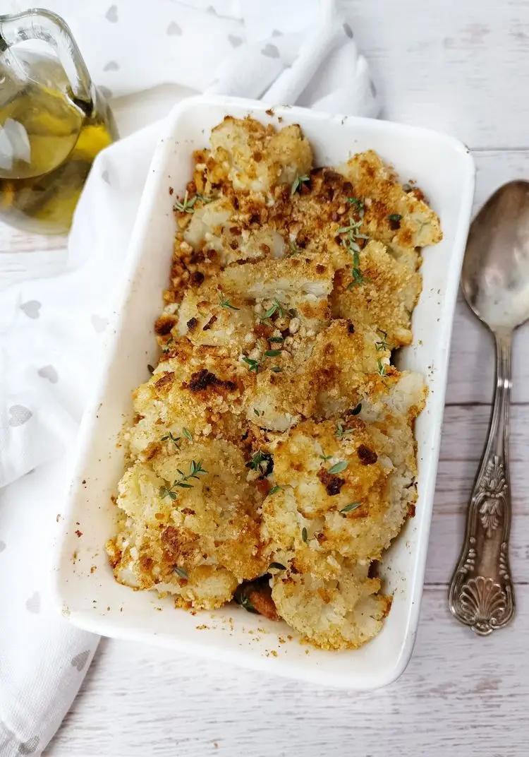 Ricetta CAVOLFIORE GRATINATO AL FORNO LIGHT di kettycucinooggi