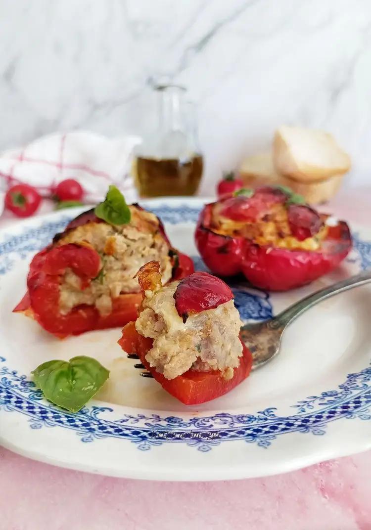 Ricetta PEPERONI RIPIENI CON PASTA DI SALAME di kettycucinooggi