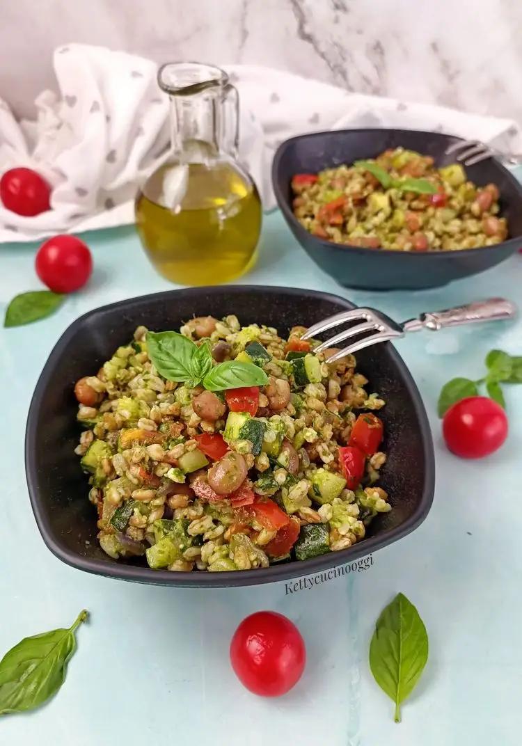 Ricetta Insalata di farro con pesto di rucola di kettycucinooggi