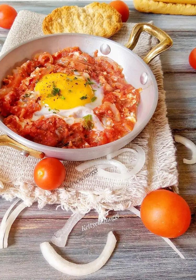 Ricetta UOVA AFFOGATE NEL POMODORO di kettycucinooggi