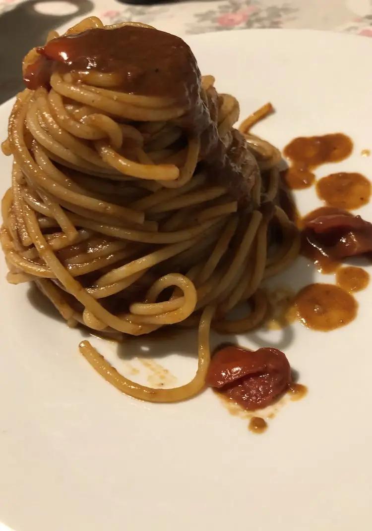 Ricetta Spaghetti al sugo di polpo 🐙 di samuele.happy98