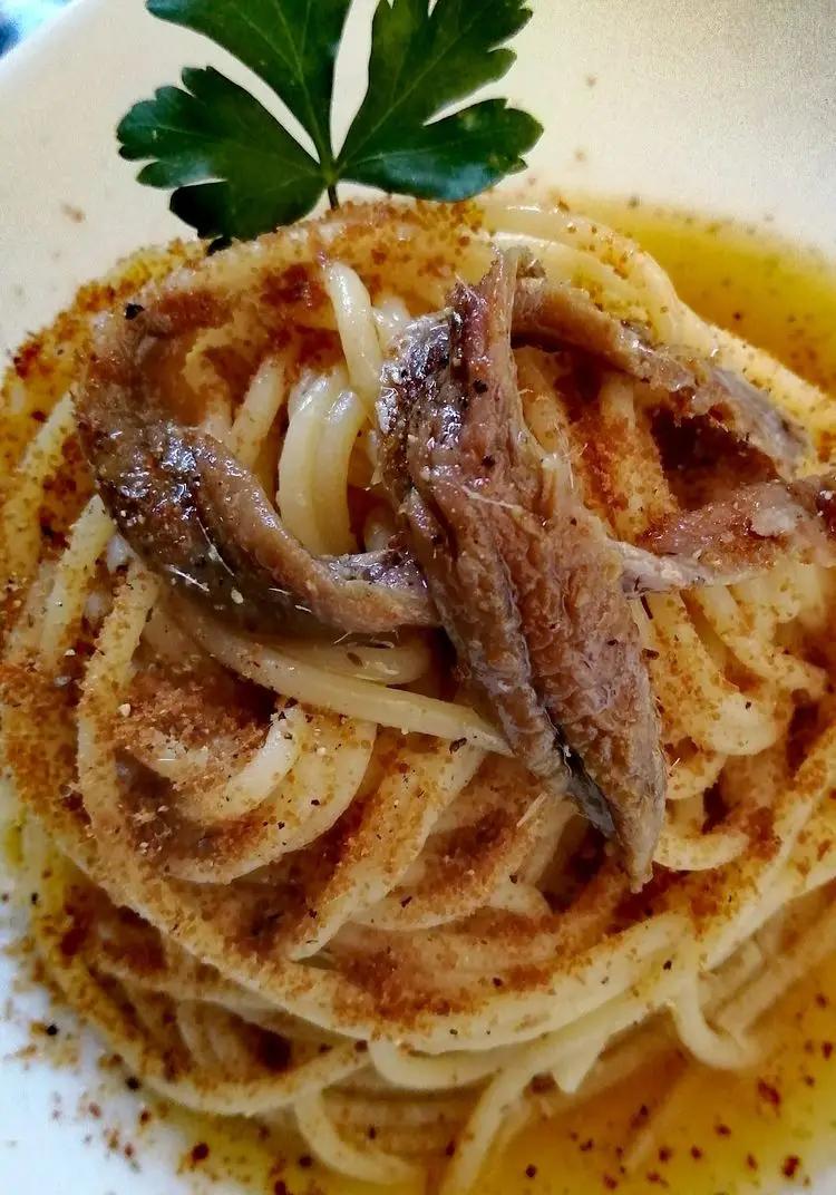 Ricetta Spaghetti con alici, colatura e bottarga di muggine di anna_maria094