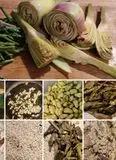 Immagine del passaggio 1 della ricetta Risotto carciofini, asparagi, fave e pancetta!