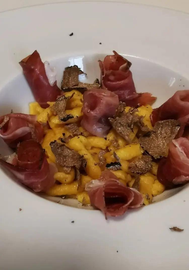 Ricetta Spatzle alla zucca con speck e tartufo di cheffetta92