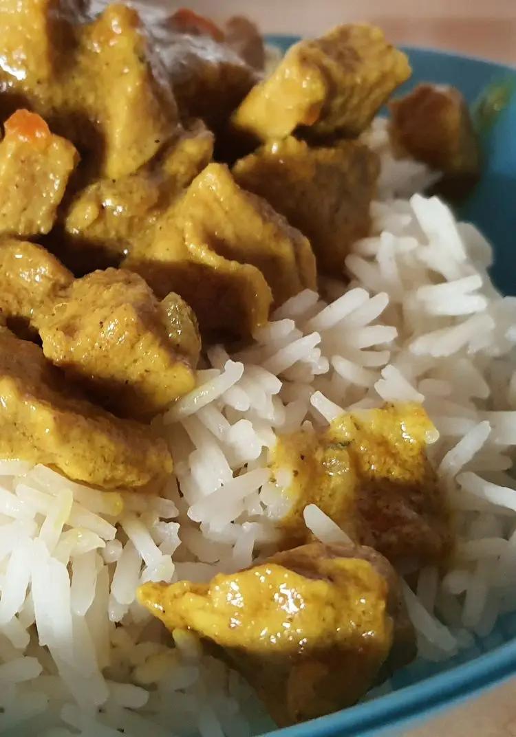 Ricetta Pollo al curry con con riso basmati di zagabria94
