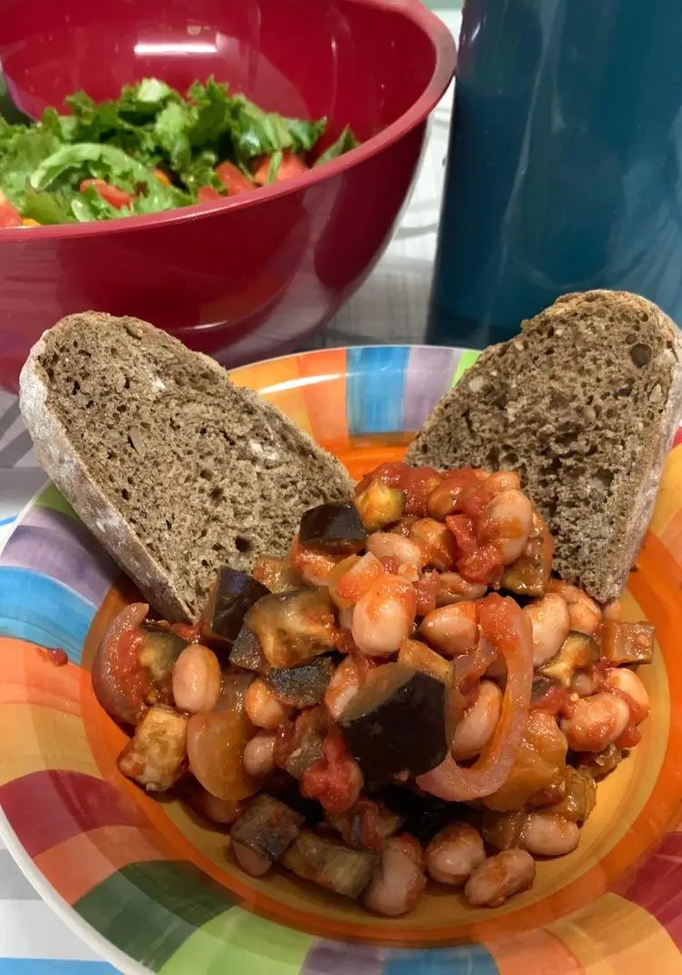 Ricetta Melanzane e fagioli al sugo di pomodoro di monidipastafrolla