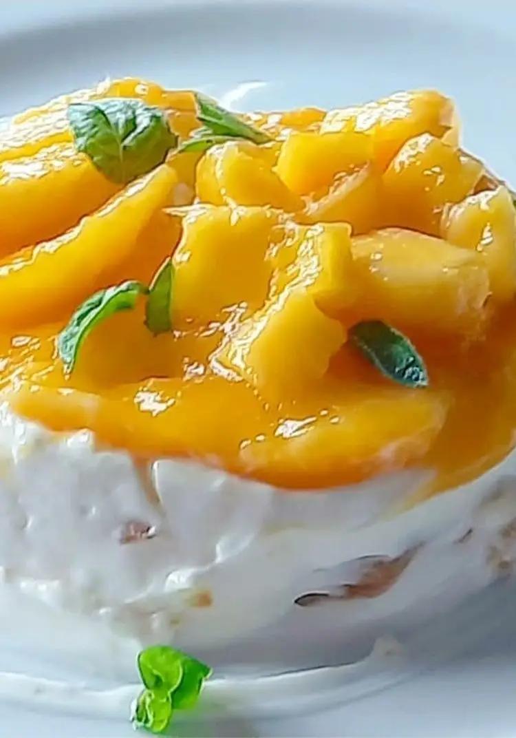 Ricetta Crema di ricotta, yogurt, mango e vaniglia!💛🧡 di dianacorradetti