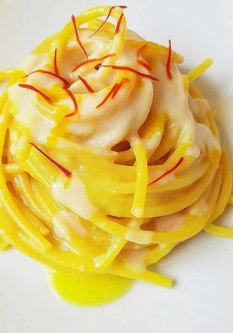 Ricetta Spaghetti zafferano e crema di parmigiano!💛💛💛 di dianacorradetti