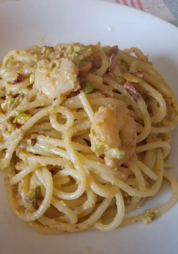 Ricetta Spaghetti cremosi al pesto di pistacchi di maricook88