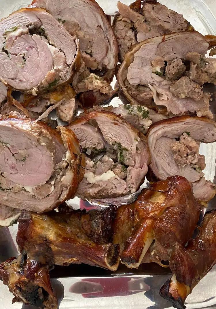 Ricetta Coscio di agnello ripieno di claudia.c