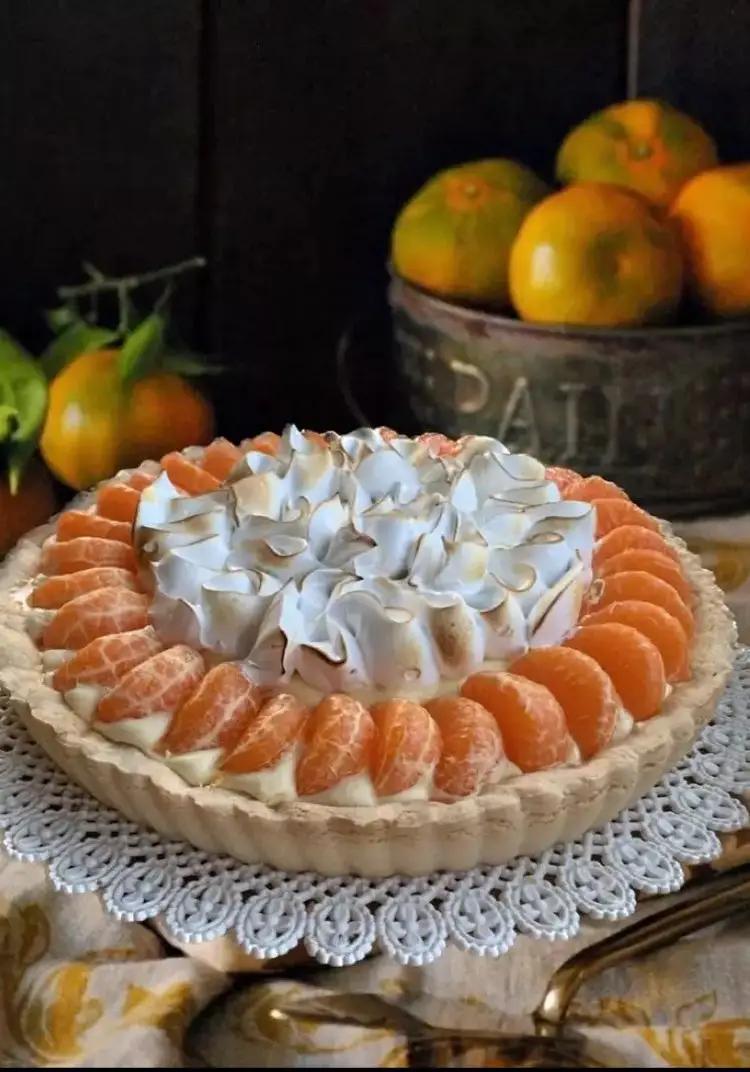 Ricetta Crostata con crema di mandarino meringata 🍊 di Ortensio
