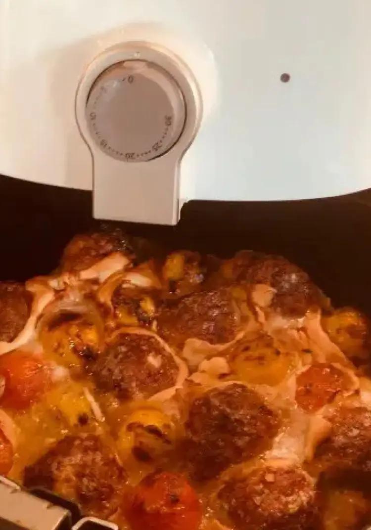 Ricetta Pizza e Polpette in Airfryer di Ortensio