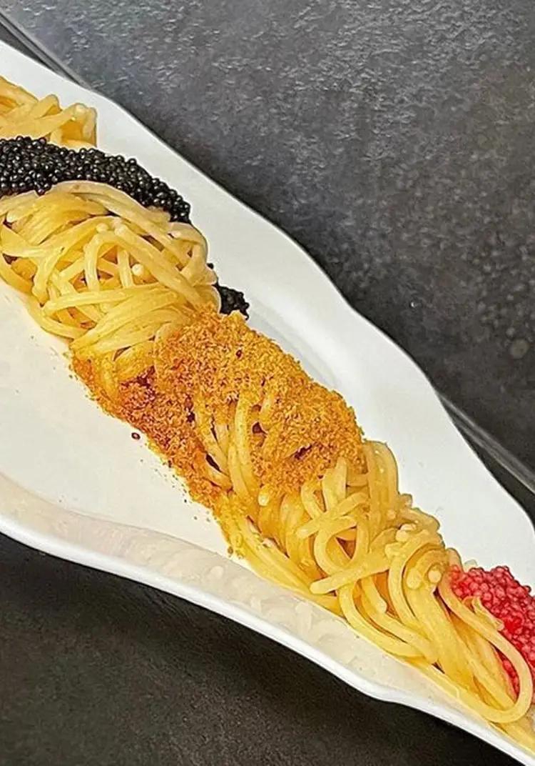 Ricetta Spaghetti al limone con uova di lompo e bottarga di unaforchettadigitale