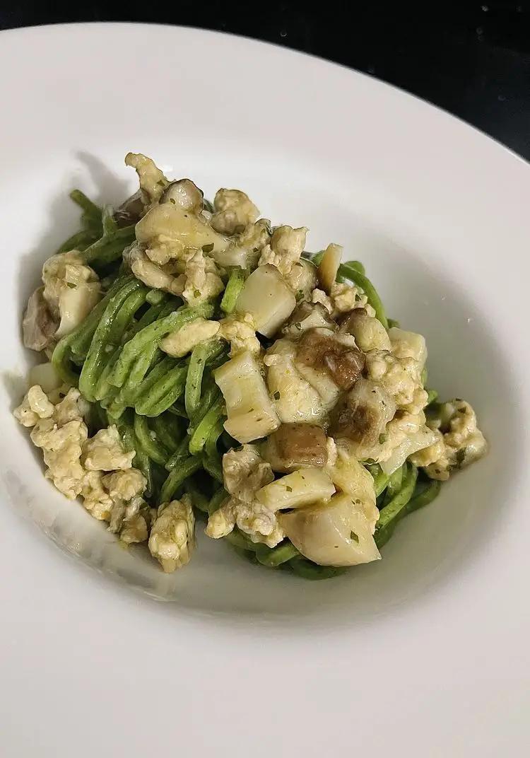 Ricetta Tagliolini verdi al sugo di coniglio e funghi porcini di unaforchettadigitale