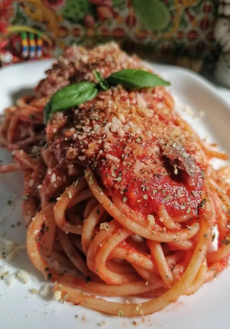 Ricetta Spaghetti alla Rianata Trapanese. di cristinaeffe_